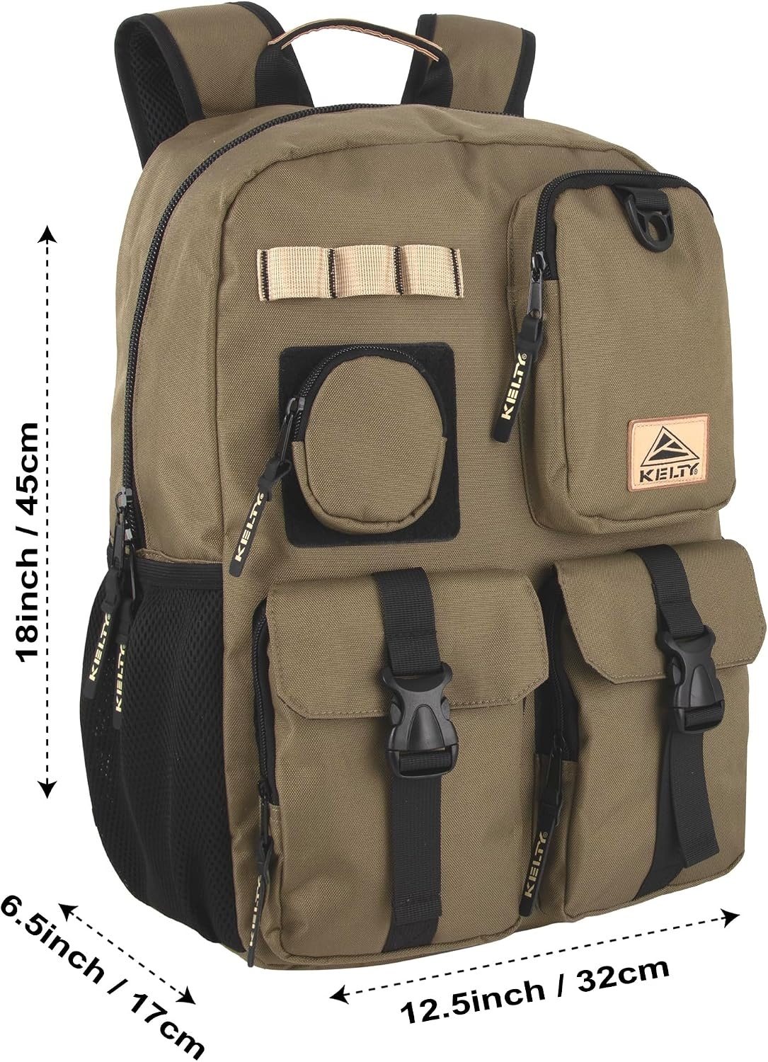 image:imageKelty 18 Inch 24 Liter Capacity Multipocket Laptop Backpack Padded Back Shoulder Straps Top Carry Handle for Travel amp CommuteFern Green