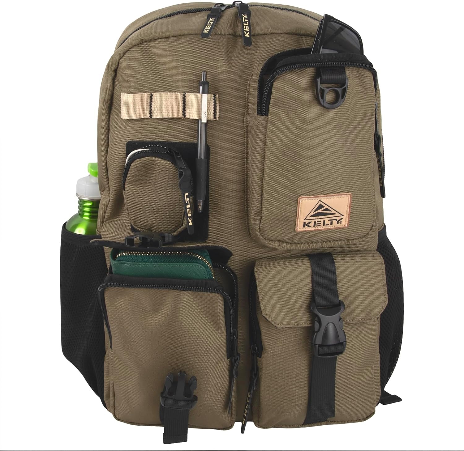 image:imageKelty 18 Inch 24 Liter Capacity Multipocket Laptop Backpack Padded Back Shoulder Straps Top Carry Handle for Travel amp CommuteFern Green