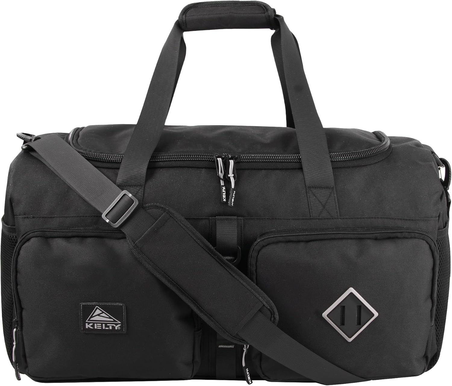 image:imageKelty 22 Inch Large 51 Liter Capacity Sports Travel Duffel Bag Pockets with Sneaker Compartment Shoulder Strap Top Carry HandleBlack