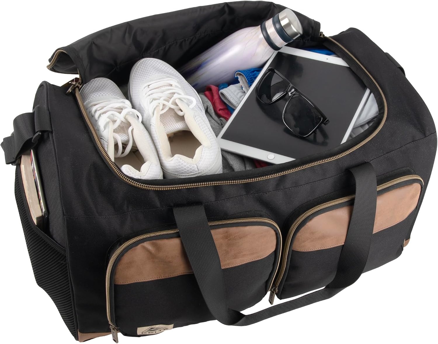 image:imageKelty 22 Inch Large 51 Liter Capacity Sports Travel Duffel Bag with Pockets Shoulder Strap Top Carry HandleBlack