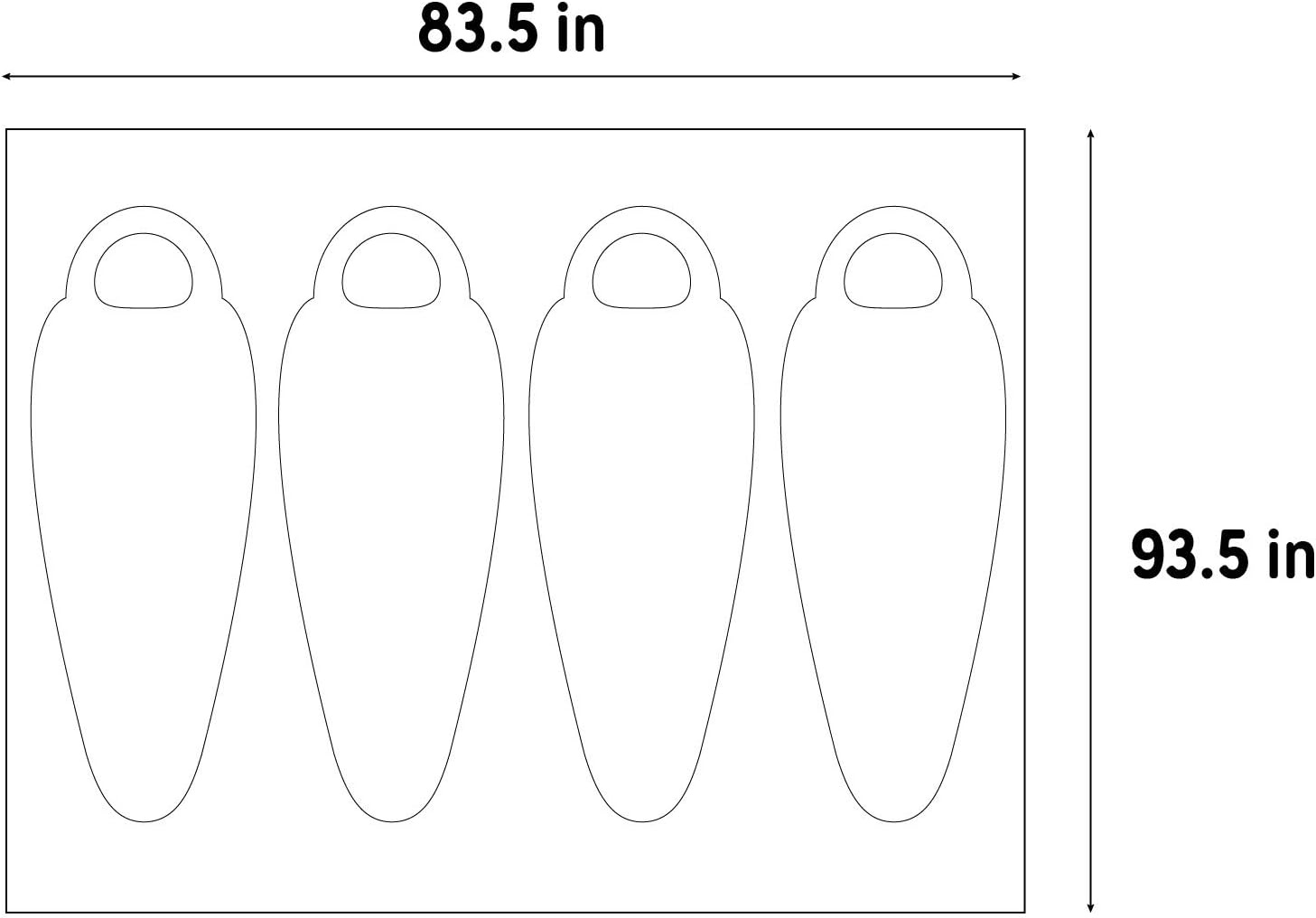 image:imageKelty 4 Person Freestanding Rumpus Tent Footprint for Camping Car Camping Festivals and Family