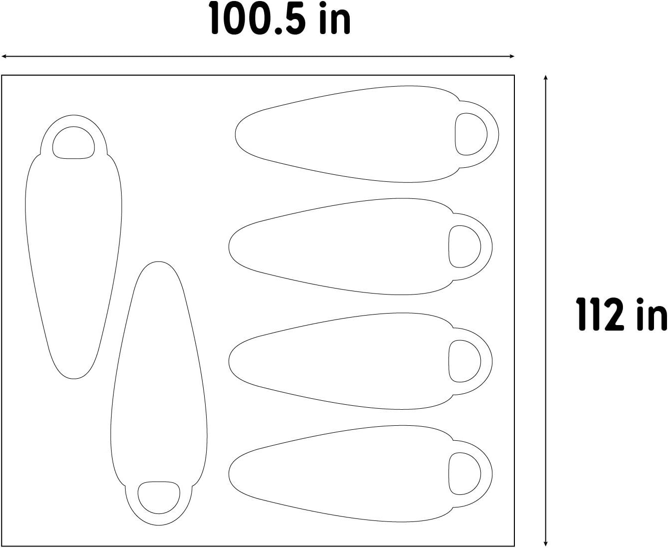 image:imageKelty 6 Person Freestanding Rumpus Tent Footprint for Camping Car Camping Festivals and Family