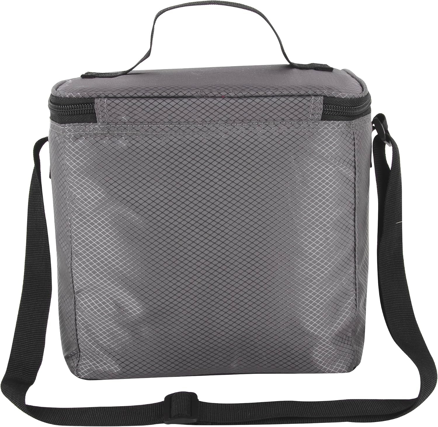 image:imageKelty Adult Insulated Leakproof Lunch Bag 9 Can 8 Liter Capacity with Top Carry Handle Adjustable Shoulder Strap Zippered PocketsGray