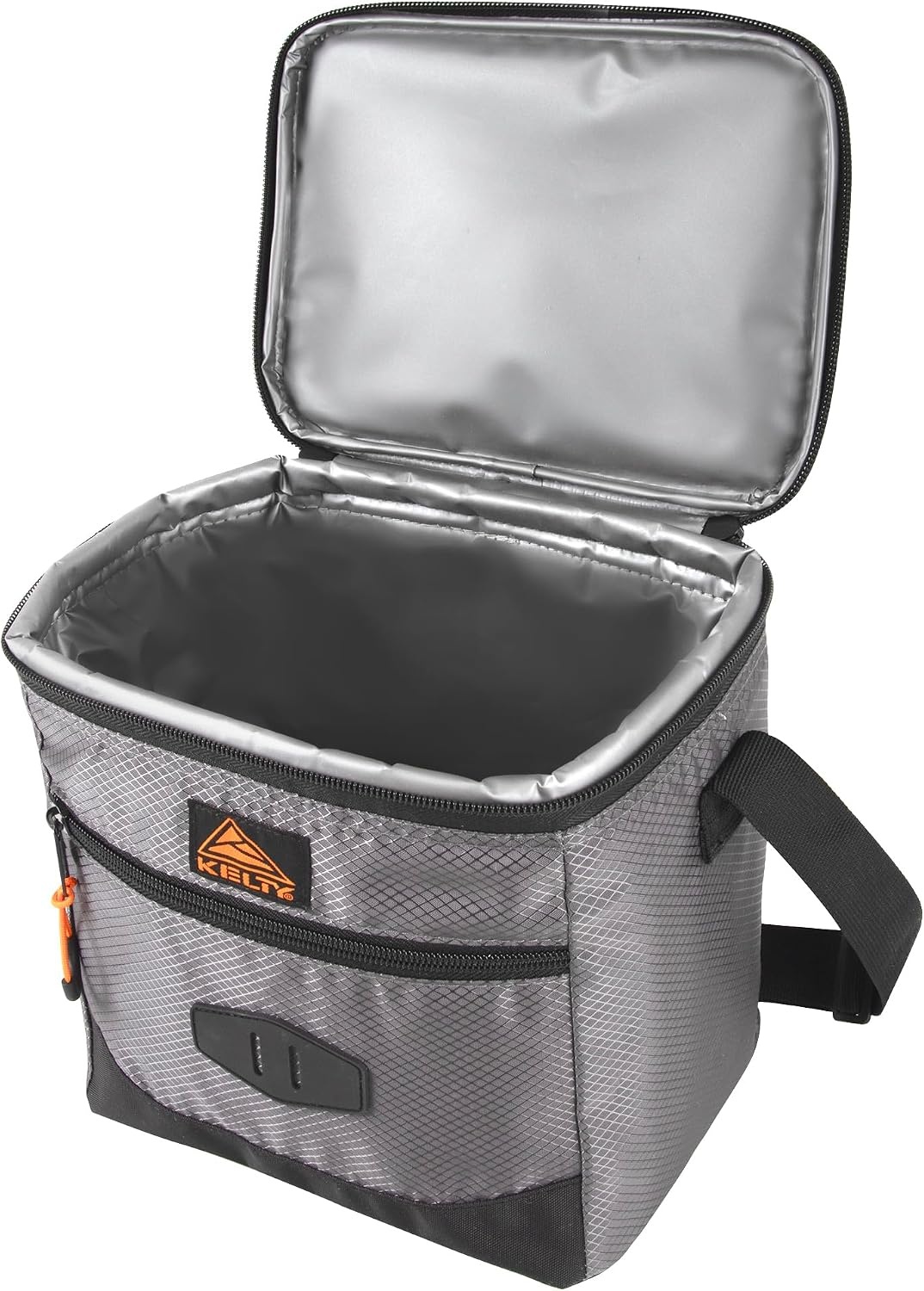 image:imageKelty Adult Insulated Leakproof Lunch Bag 9 Can 8 Liter Capacity with Top Carry Handle Adjustable Shoulder Strap Zippered PocketsGray