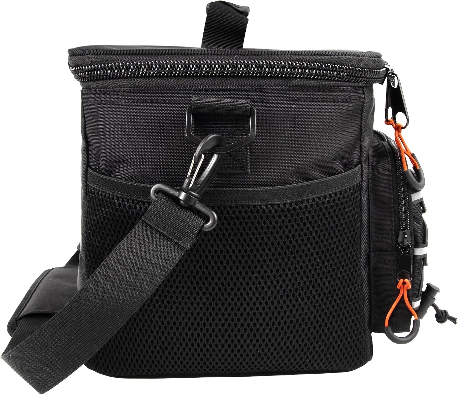image:imageKelty Adult Insulated Lunch Bag Leakproof 18 Can 15 Liter Capacity with Top Rubber Grip Carry Handle Adjustable Shoulder Strap Zippered Compartment Bungee DetailingBlack