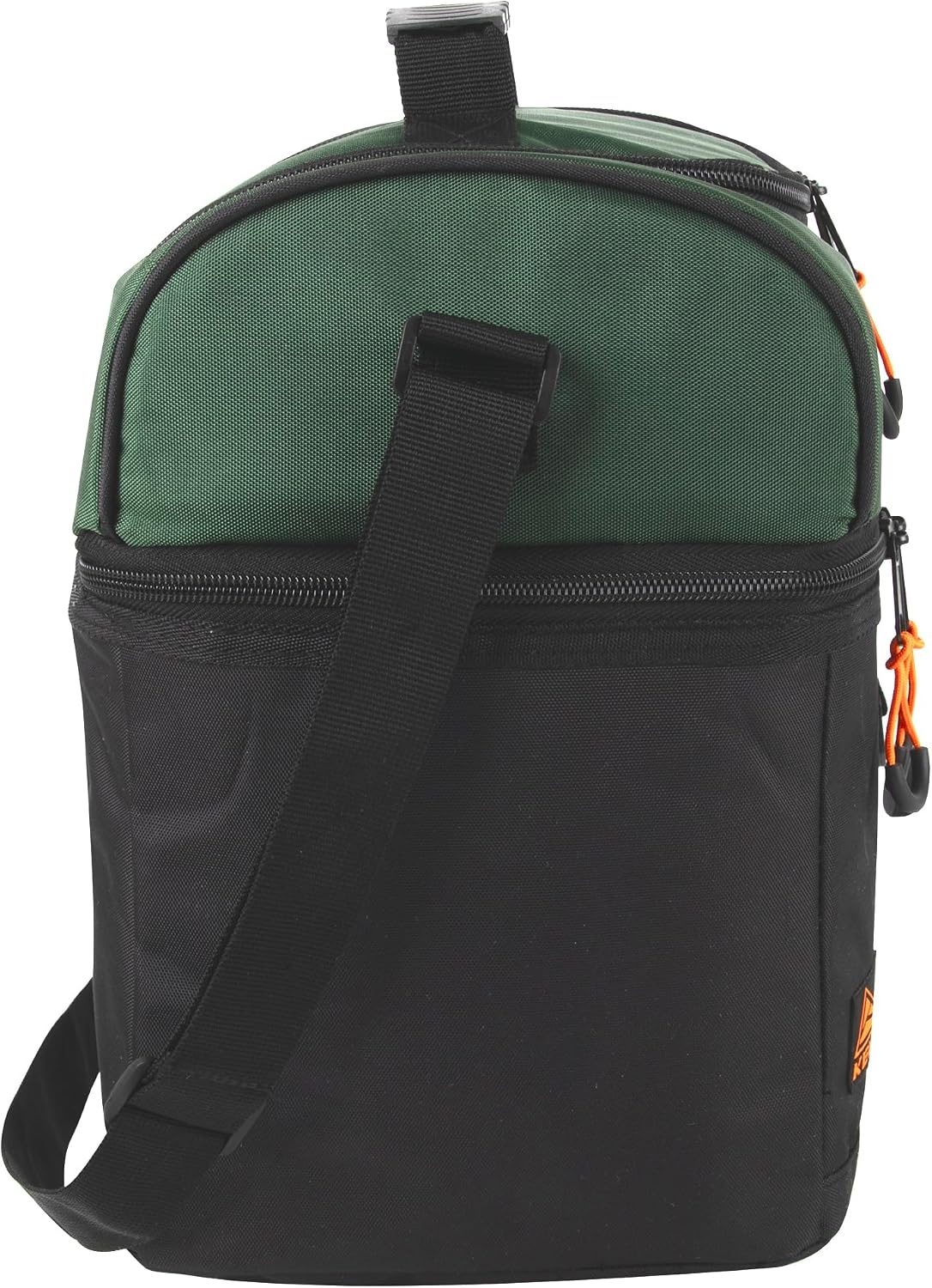 image:imageKelty Adult Insulated Lunch Bag Leakproof 24 Can 18 Liter Capacity with Top Rubber Grip Carry Handle Adjustable Shoulder Strap Zippered CompartmentGreen Black