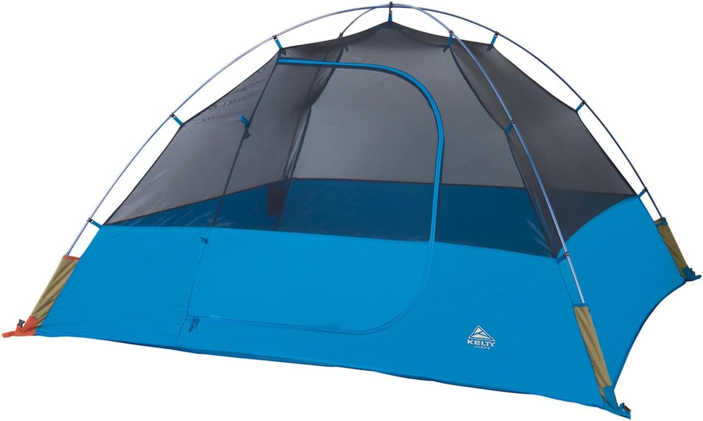 image:imageKelty Ashcroft Camp Tent 1 2 or 3 Person Camping Shelter with Full Coverage Rainfly Lightweight Aluminum Poles Camping Backpacking Festival ShelterBlue
