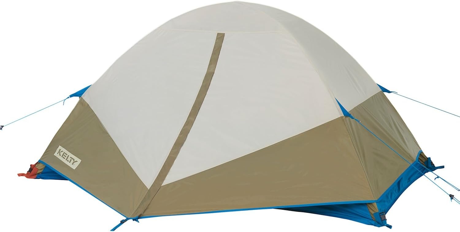 image:imageKelty Ashcroft Camp Tent 1 2 or 3 Person Camping Shelter with Full Coverage Rainfly Lightweight Aluminum Poles Camping Backpacking Festival ShelterBlue