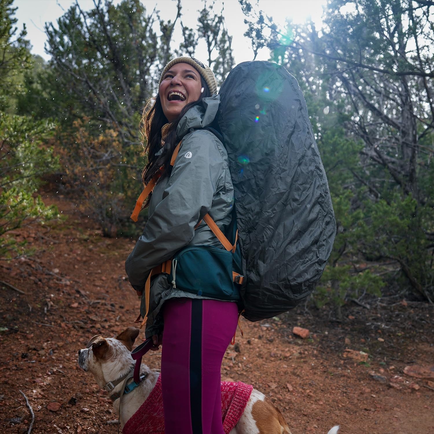 image:imageKelty Backpack Rain Cover Water Proof Cover for Hiking and Backpacking Packs 30 to 105 Liters Elastic Cinch Integrated Stuff Pocket 2024 UpdateMedium 3050L