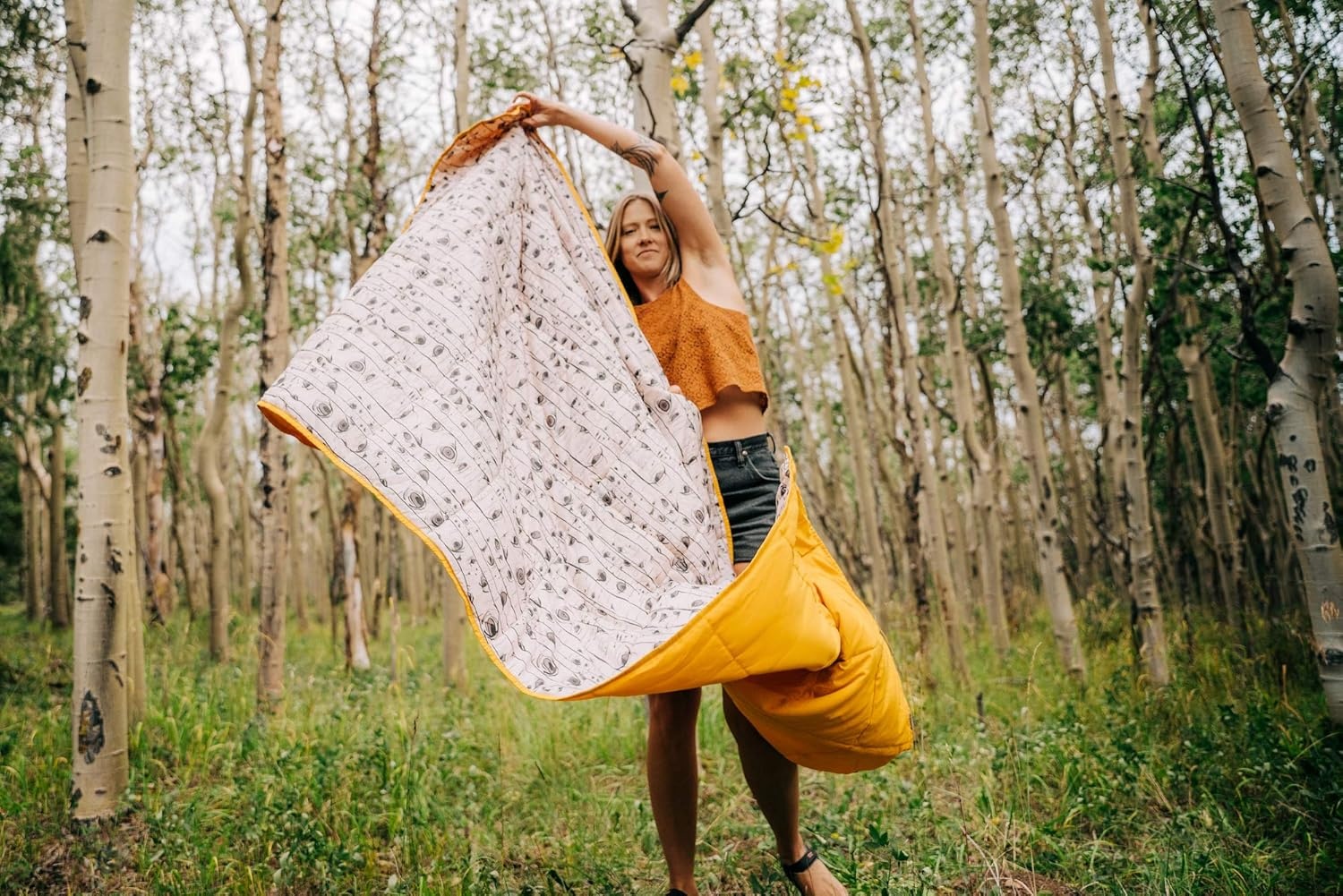 image:imageKelty Bestie Blanket Indoor Outdoor Insulated Camping Throw Picnic Ground Sheet Designed in Colorado GrisailleSunflower