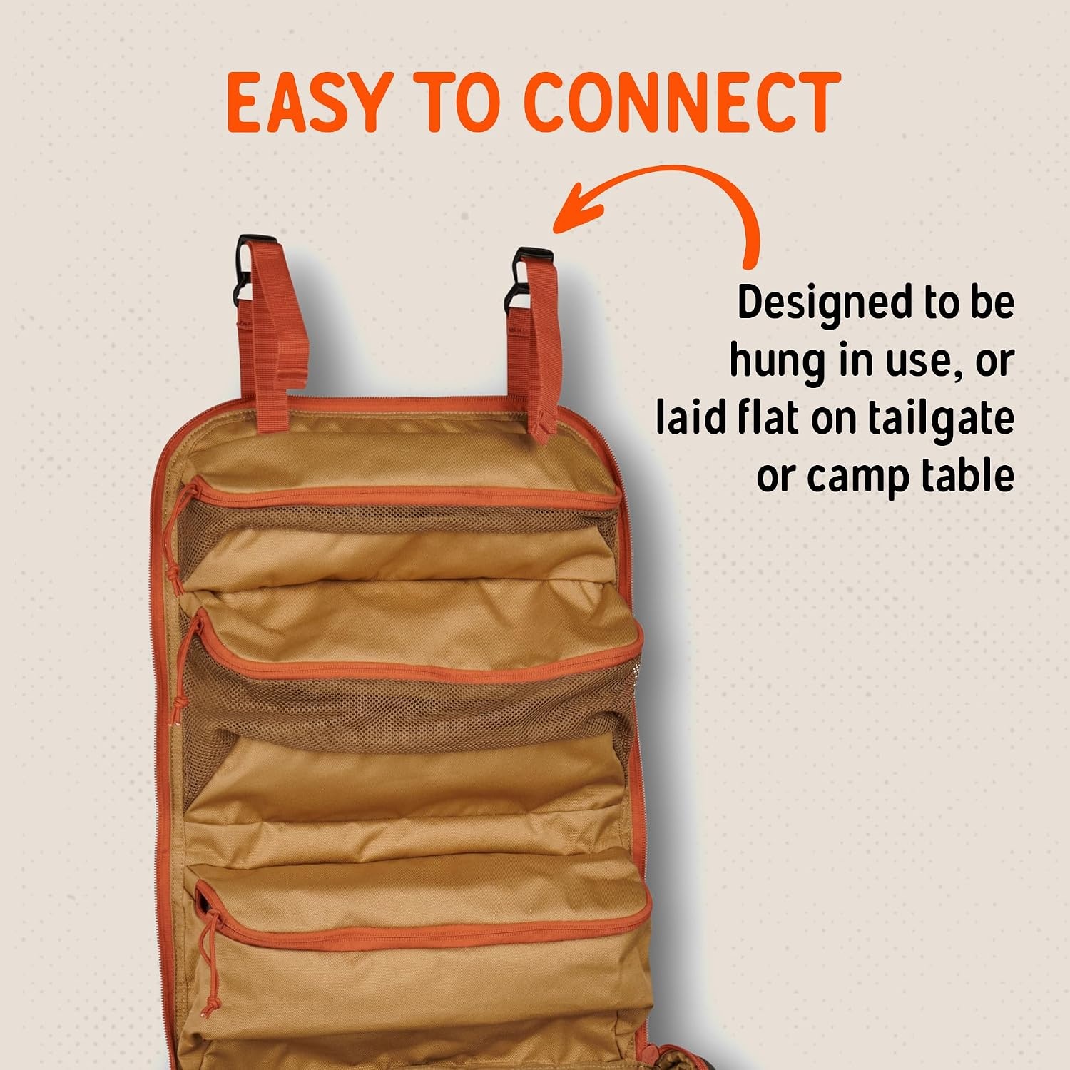 image:imageKelty Camp Galley Deluxe Camp Kitchen Organization Kit Deep Pockets Paper Towel Holder Zippered Compartments for Outdoor Cooking EssentialsDeluxe