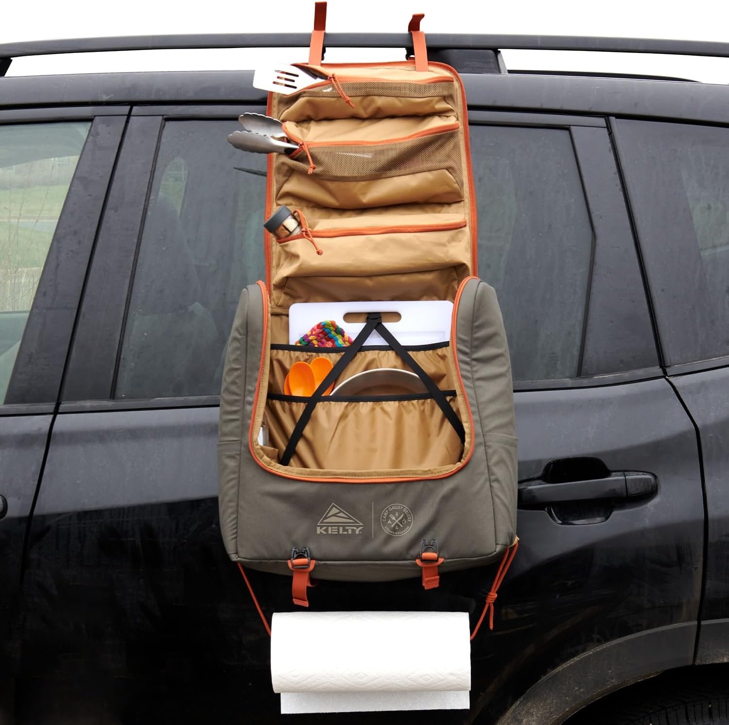 image:imageKelty Camp Galley Deluxe Camp Kitchen Organization Kit Deep Pockets Paper Towel Holder Zippered Compartments for Outdoor Cooking EssentialsDeluxe