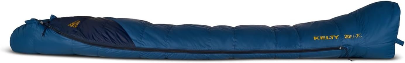 image:imageKelty Cosmic 20 Down Mummy Sleeping Bag for Backpacking Campers 550 Fill Power Recycled Fabrics with PFASFree DWR Designed in Sunny ColoradoDark Blue
