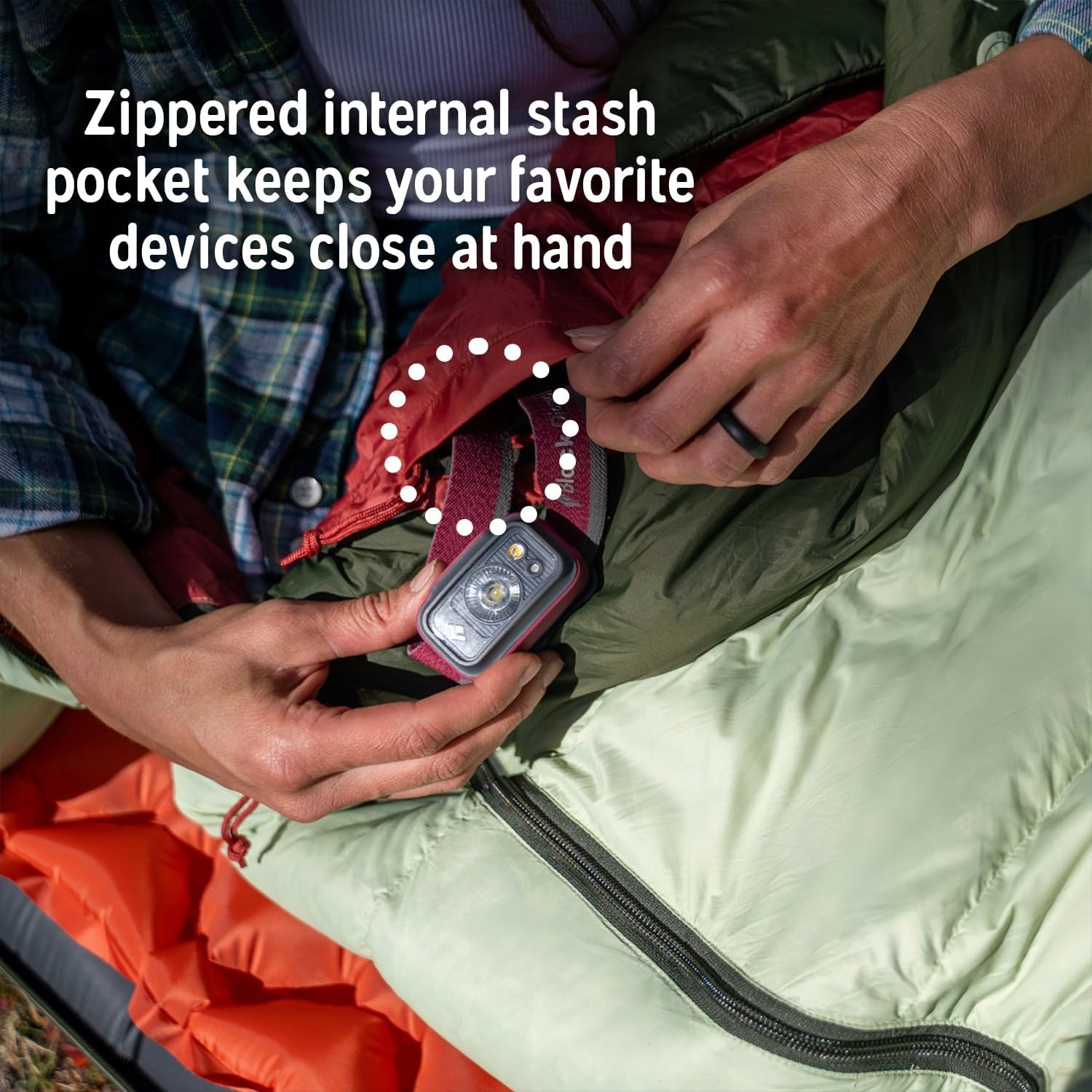 image:imageKelty Cosmic 20 Down Mummy Sleeping Bag for Backpacking Campers 550 Fill Power Recycled Fabrics with PFASFree DWR Designed in Sunny ColoradoDark Blue