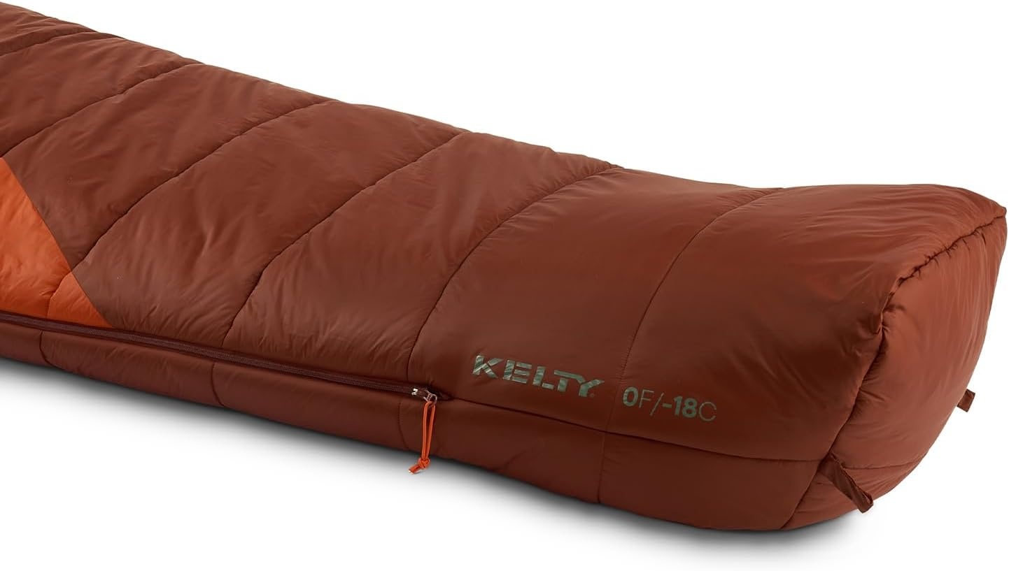 image:imageKelty Cosmic Synthetic Fill 0 Degree Backpacking Sleeping Bag Regular Compression Straps Stuff Sack IncludedLong 2025