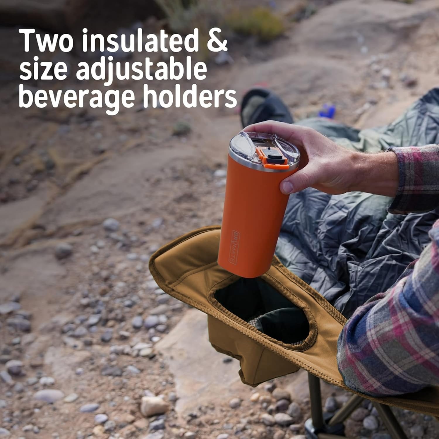image:imageKelty Deluxe Lounge Chair Folding Outdoor Camp Chair Insulated Cupholders Customized Recline Steel Frame Padded Roll Storage 2024 Deep LakeDark Shadow Midnight Navy