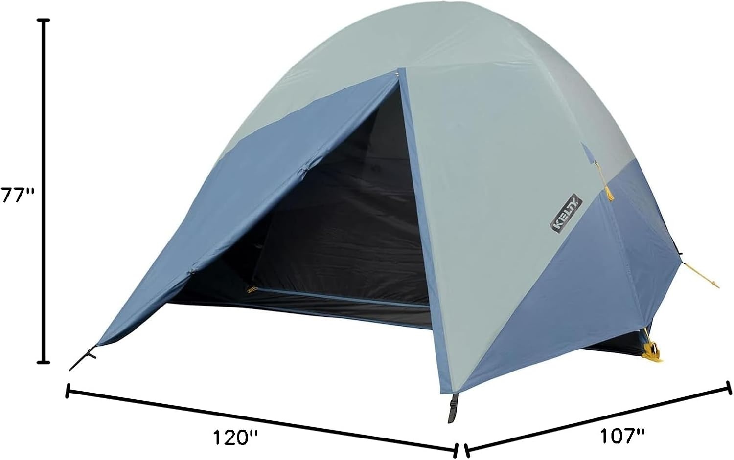 image:imageKelty Discovery Element Camping Tent Storm Worthy Campsite Shelter Fiberglass Poles PreAttached Guylines Stuff Sack Included