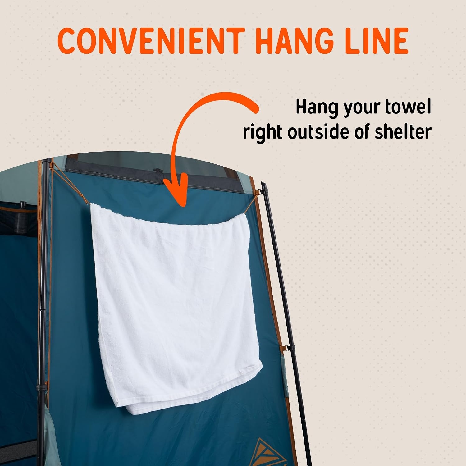 image:imageKelty Discovery H2GO Privacy Shelter Campsite Shower and Changing Shelter Zippered Entry Steel Pole Frame FreestandingIceberg Green