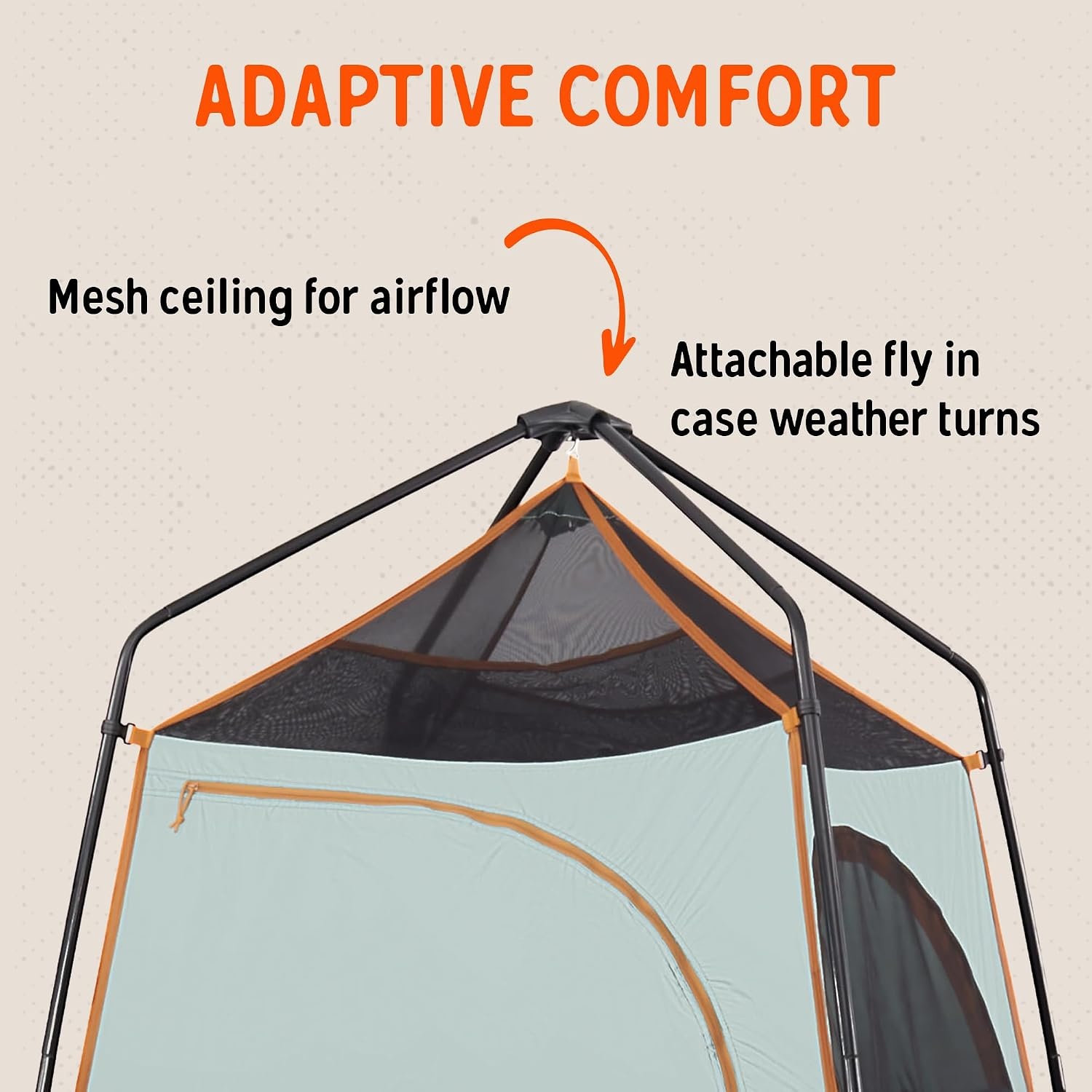 image:imageKelty Discovery H2GO Privacy Shelter Campsite Shower and Changing Shelter Zippered Entry Steel Pole Frame FreestandingIceberg Green
