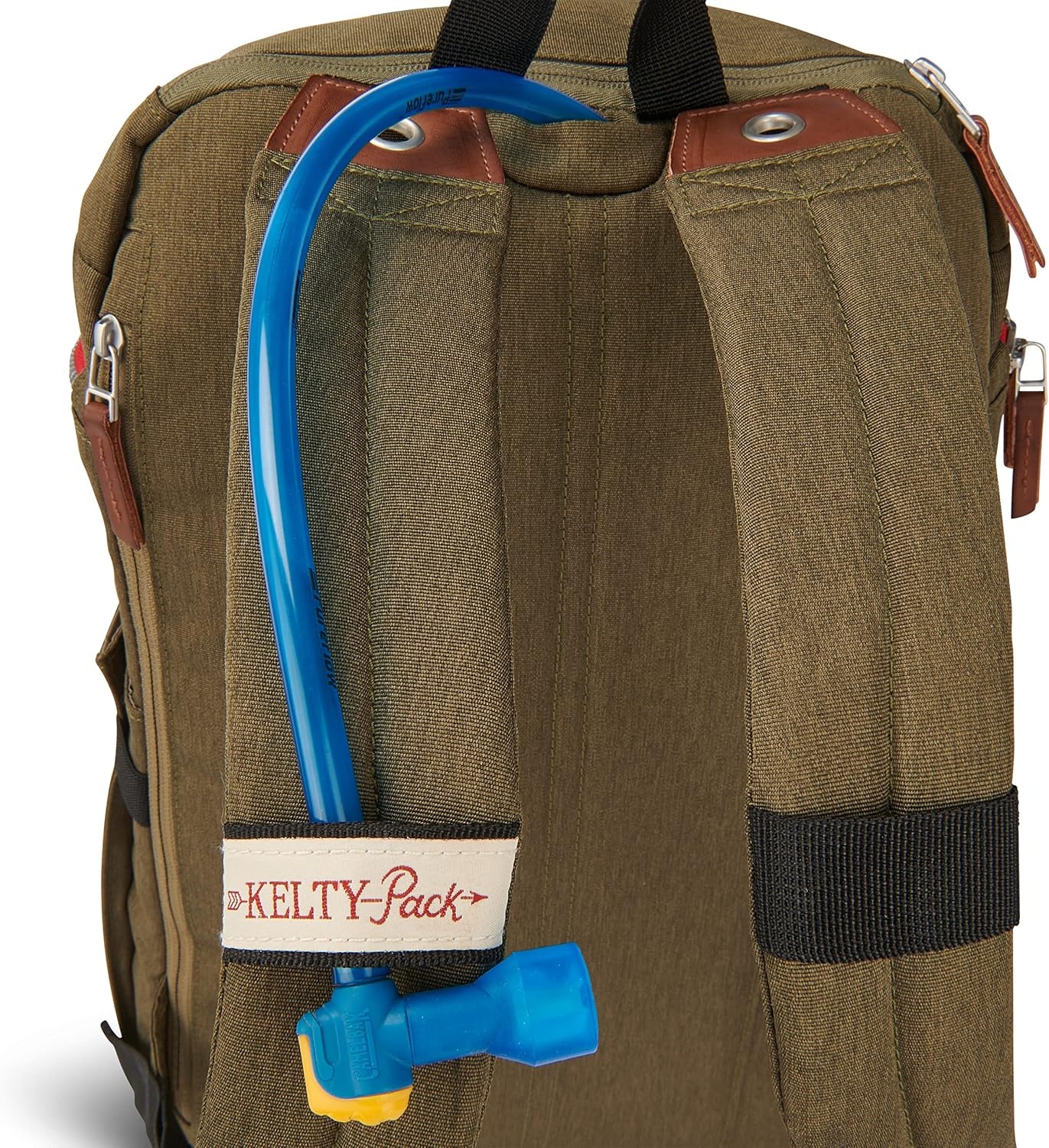 image:imageKelty Fairbank 29L Origins Collection Backpack 29L Daypack with Classic Design Padded Laptop Sleeve Hydration Compatible TSA Carry On Friendly Vegan Leather Accents 2023 Burnt OliveBurnt Olive