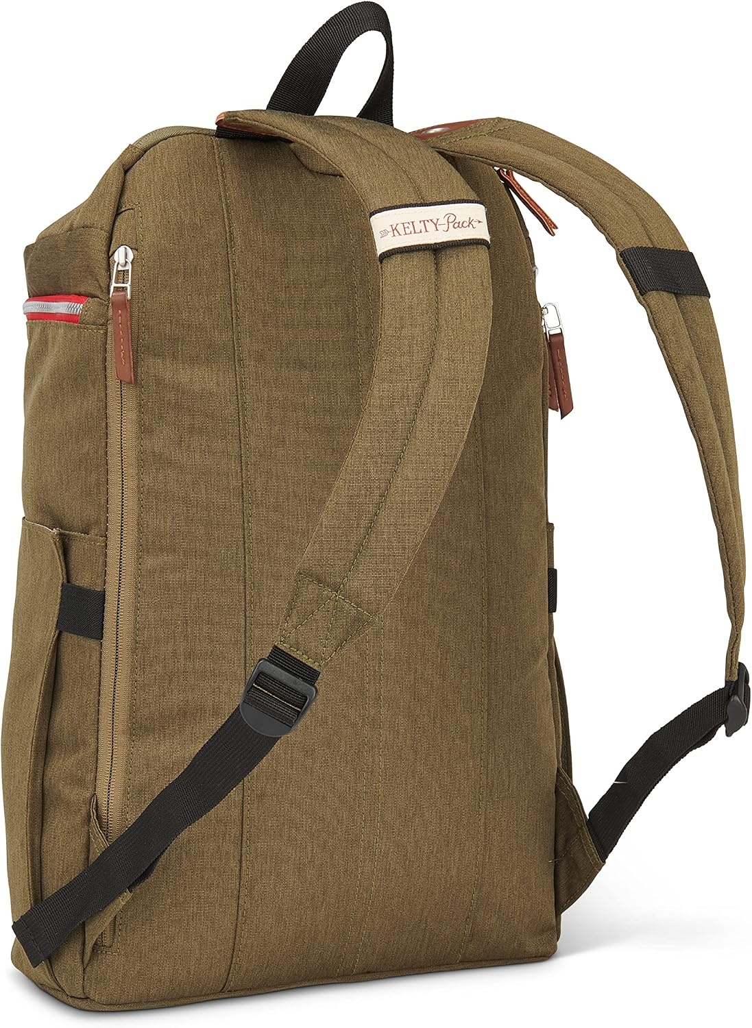 image:imageKelty Fairbank 29L Origins Collection Backpack 29L Daypack with Classic Design Padded Laptop Sleeve Hydration Compatible TSA Carry On Friendly Vegan Leather Accents 2023 Burnt OliveBurnt Olive