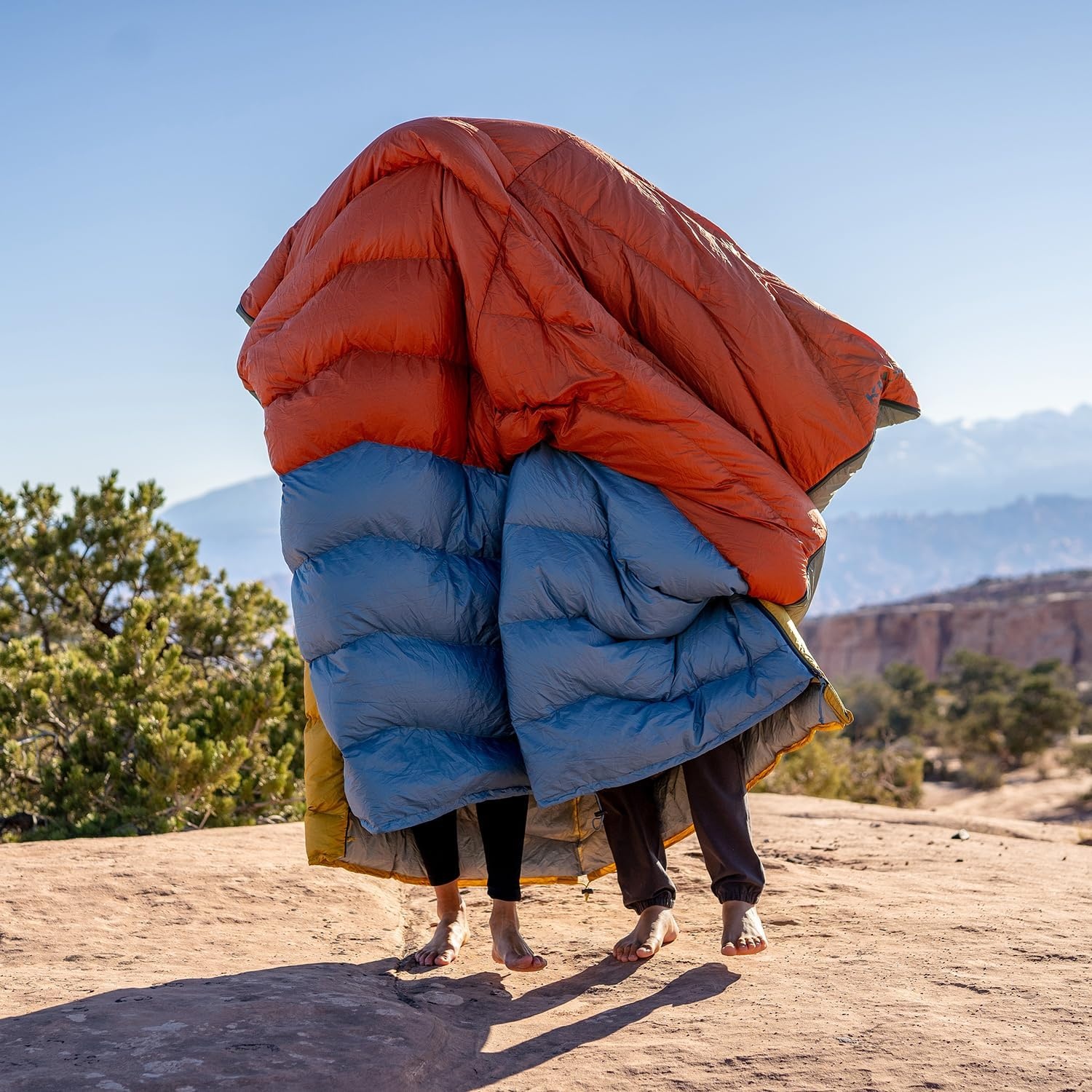 image:imageKelty Galactic Down 30 Degree Sleeping Bag 550 Fill Power RDS Trackable Down Backpacking and Camping Zip Together for 2P Sleeping Bag Zip Two Together for a 2P Bag 550 Fill Compressible Down PFCFree Fabrics and Finishes Buttery Soft Taffeta LiningDuck Green
