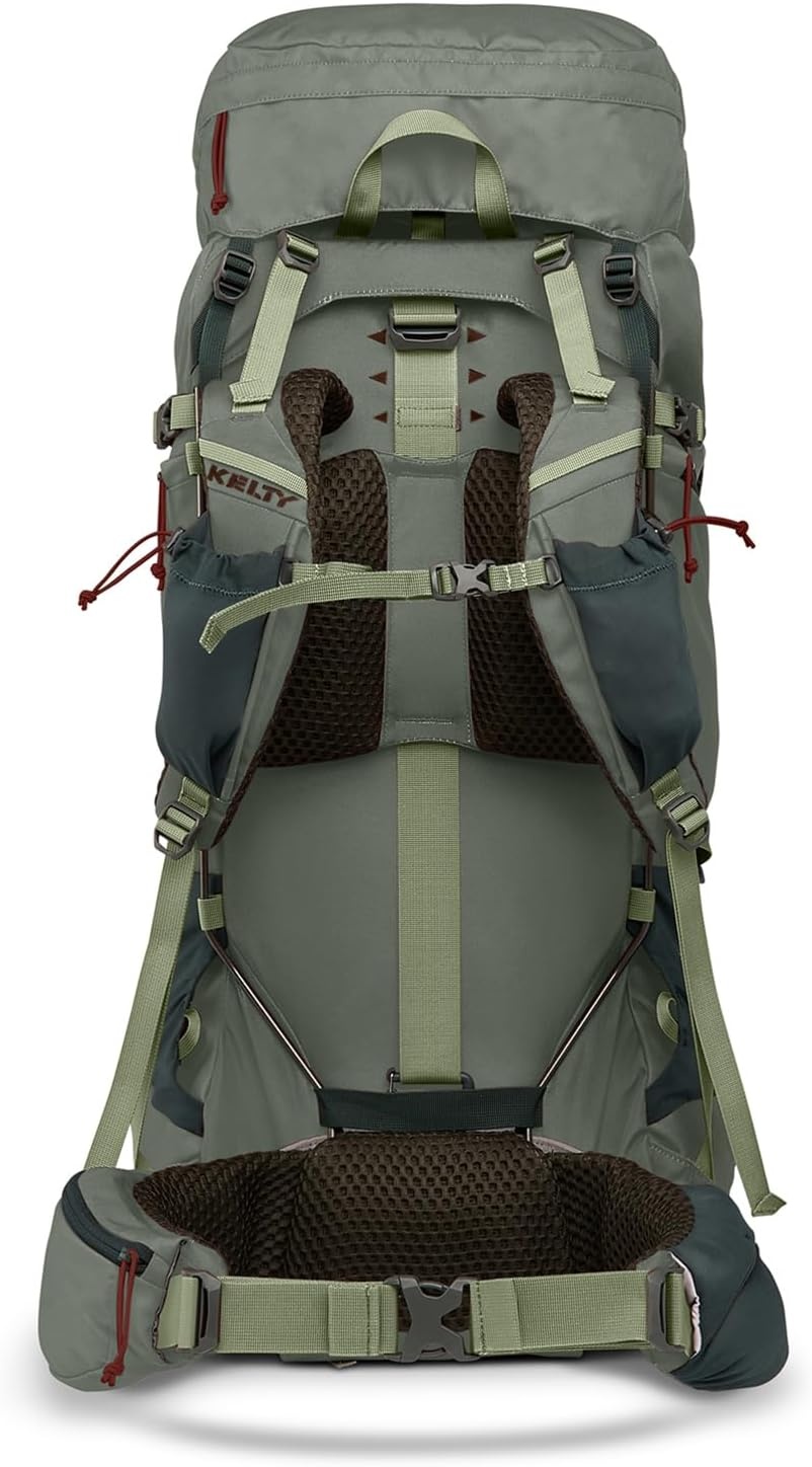 image:imageKelty Glendale 65L to 105L Internal Frame Backpack Multiday Backpacking Thru Hiking Pack Adjustable Suspension Customized Fit Duck Green 85LSea Spray