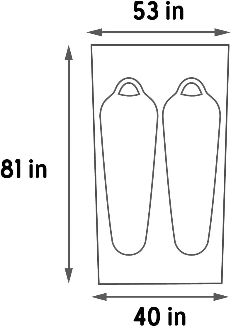 image:imageKelty Grand Mesa 2 Footprint Lightweight Water Resistant Fitted GroundCamping Tarp Footprint Grand Mesa 2 Person Tent