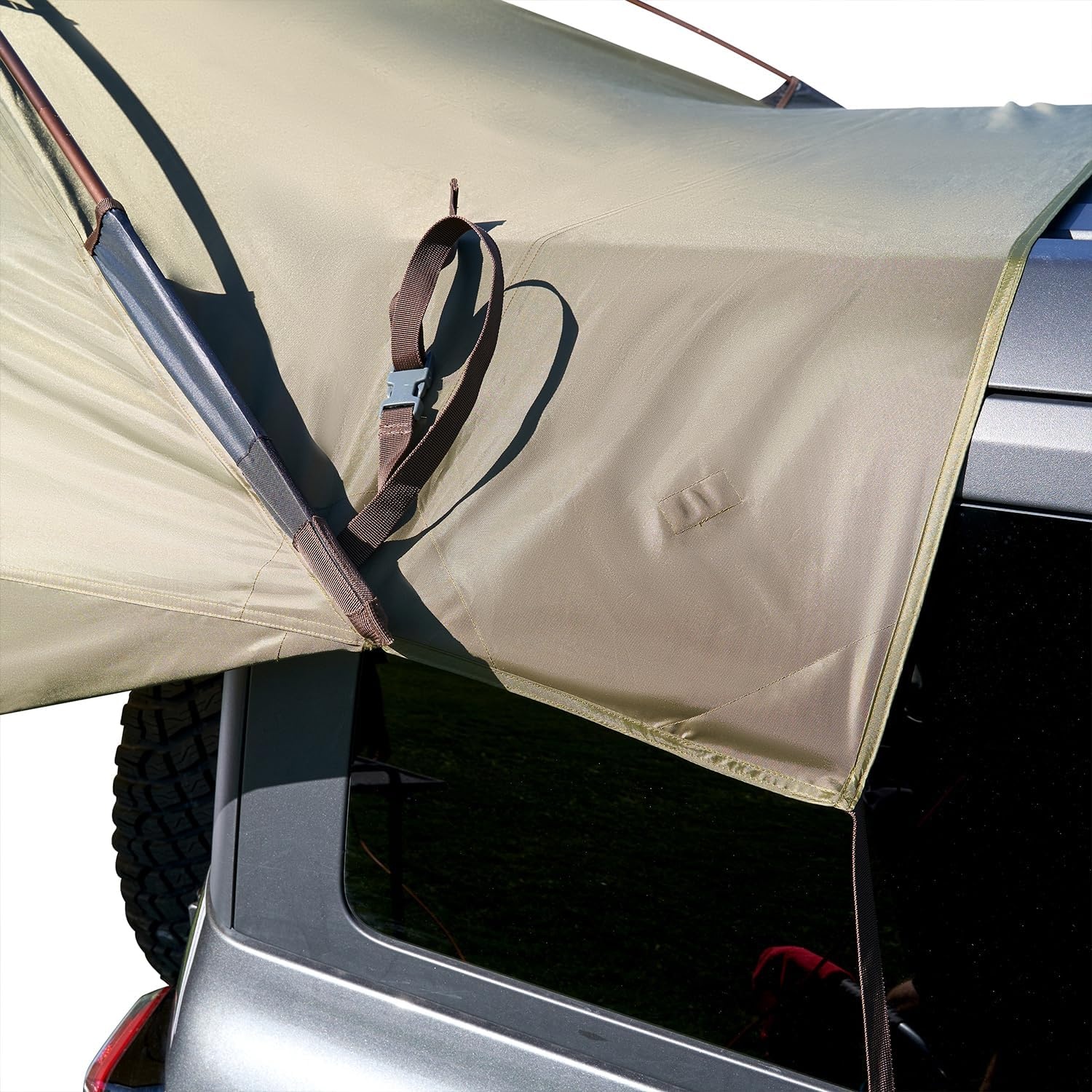 image:imageKelty Highroads Overlanding Shelter Universal Mount Car Camping Tent with Large Zippered Entry Aluminum Frame Adjustable Walls and Windows UV Protection Rainproof Stuff Duffel Included 2024Highroads Shelter Aluminum Frame