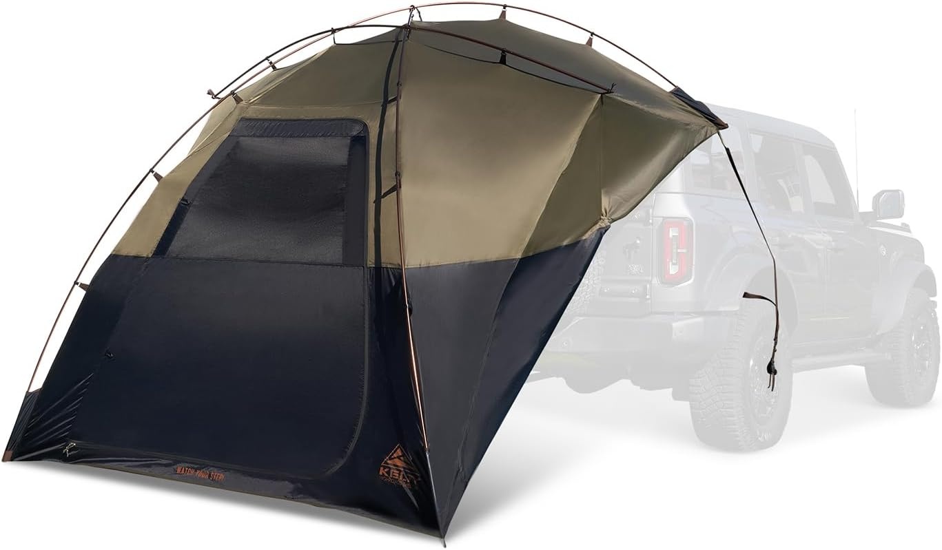 image:imageKelty Highroads Overlanding Shelter Universal Mount Car Camping Tent with Large Zippered Entry Aluminum Frame Adjustable Walls and Windows UV Protection Rainproof Stuff Duffel Included 2024Highroads Shelter Aluminum Frame