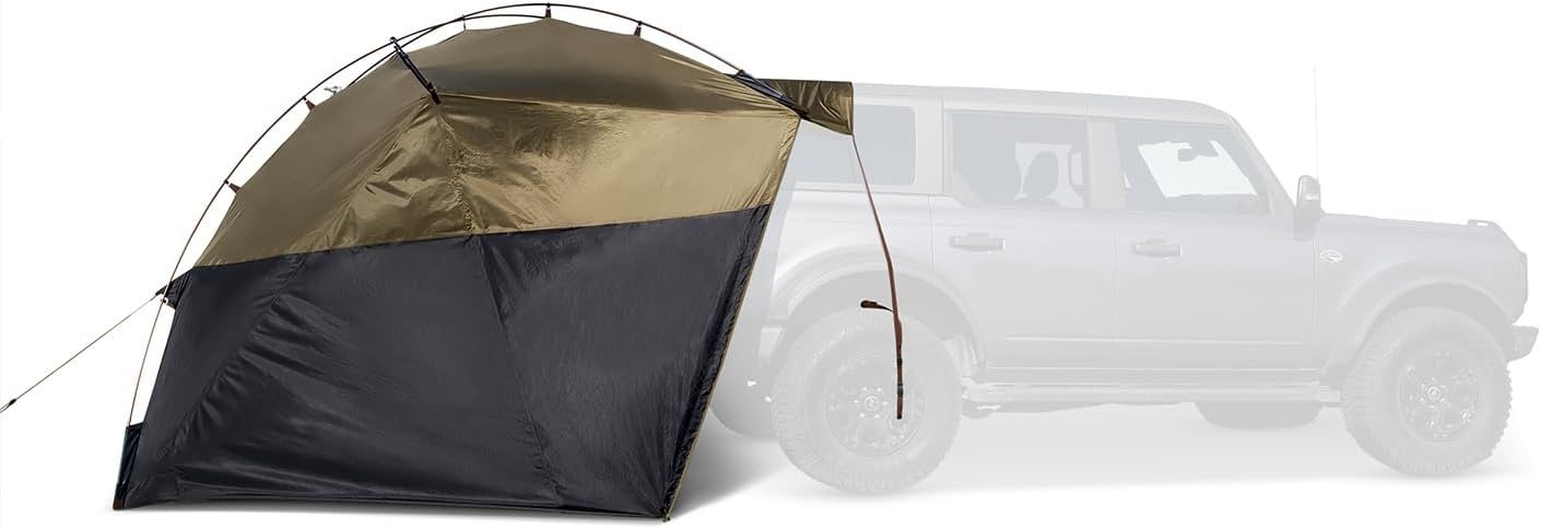 image:imageKelty Highroads Overlanding Shelter Universal Mount Car Camping Tent with Large Zippered Entry Aluminum Frame Adjustable Walls and Windows UV Protection Rainproof Stuff Duffel Included 2024Highroads Shelter Aluminum Frame