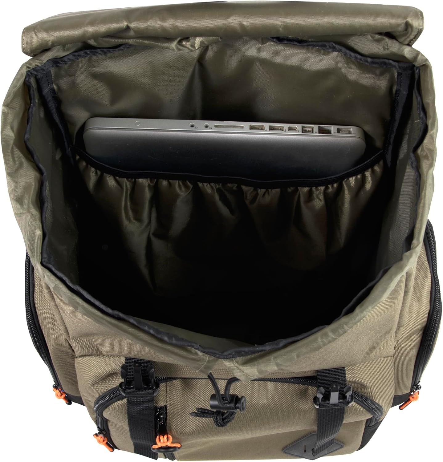 image:imageKelty Hiking Backpacks 23 L Canvas Travel Laptop Backpack for Men Women 18 Business Work Rucksack College Computer Bag Olive Travel Pack