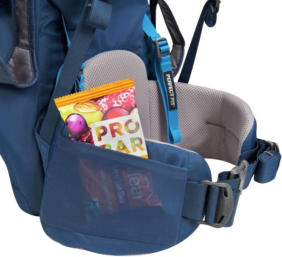 image:imageKelty Journey PerfectFit Child Carrier Backpack Adjustable Suspension with Hipbelt 5 Point Safety Harness Large Zippered Mesh PocketsInsignia Blue