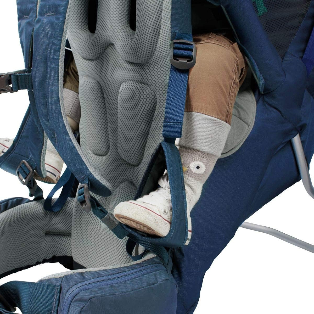 image:imageKelty Journey PerfectFit Child Carrier Backpack Adjustable Suspension with Hipbelt 5 Point Safety Harness Large Zippered Mesh PocketsInsignia Blue