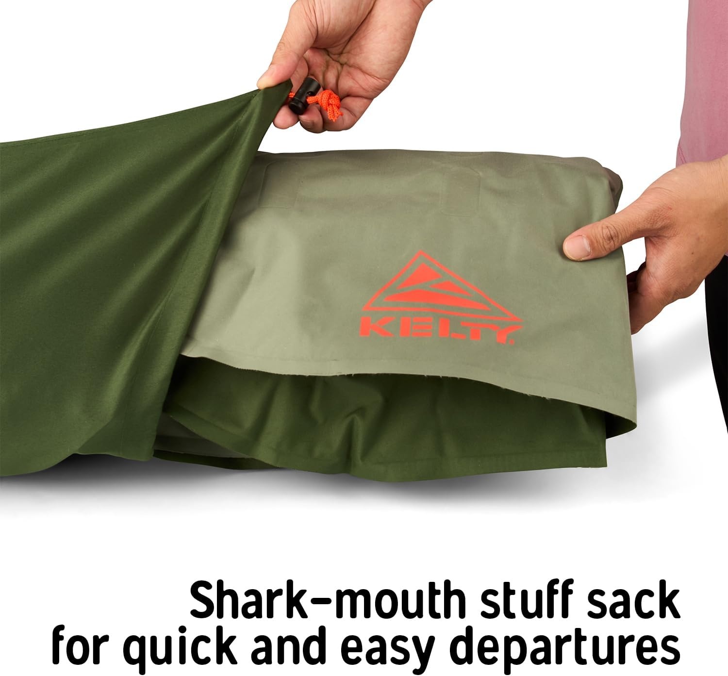 image:imageKelty Kush Queen Air Bed WBatteryPowered Pump PVCFree Queen Air Mattress Comfy and Plush 6inch Pad Carry Bag Included IndoorOutdoor Camping Air BedSea Spray