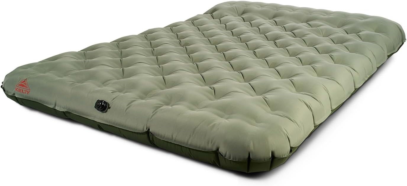 image:imageKelty Kush Queen Air Bed WBatteryPowered Pump PVCFree Queen Air Mattress Comfy and Plush 6inch Pad Carry Bag Included IndoorOutdoor Camping Air BedSea Spray