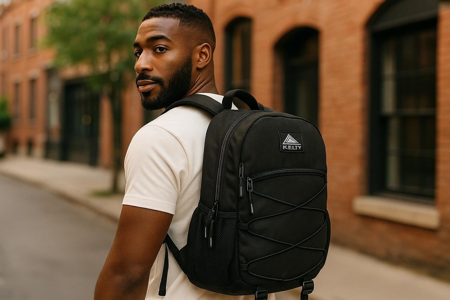 image:imageKelty Laptop Backpack Bag 25 L Hiking Backpack for Men Women Work 18 inch Travel Backpack Carry On Approved Black