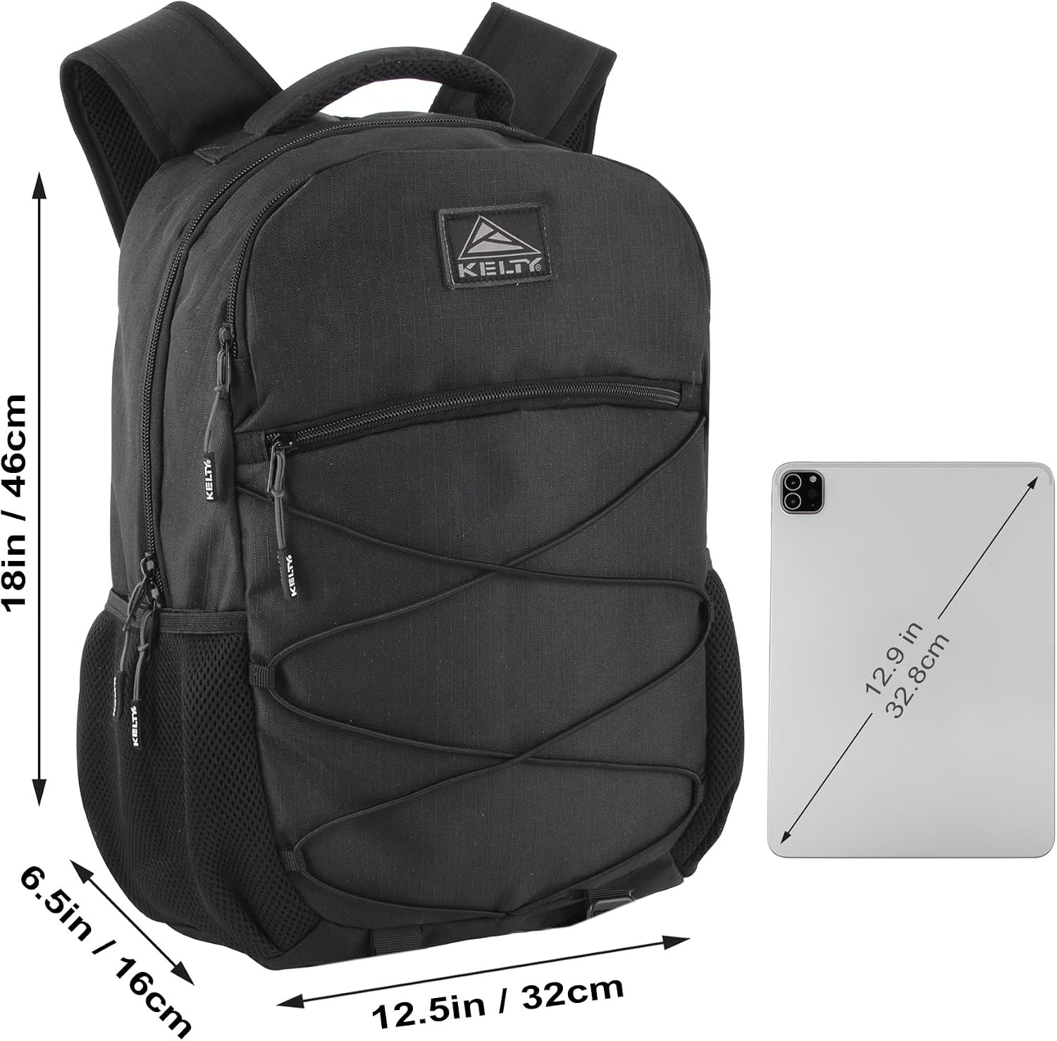 image:imageKelty Laptop Backpack Bag 25 L Hiking Backpack for Men Women Work 18 inch Travel Backpack Carry On Approved Black
