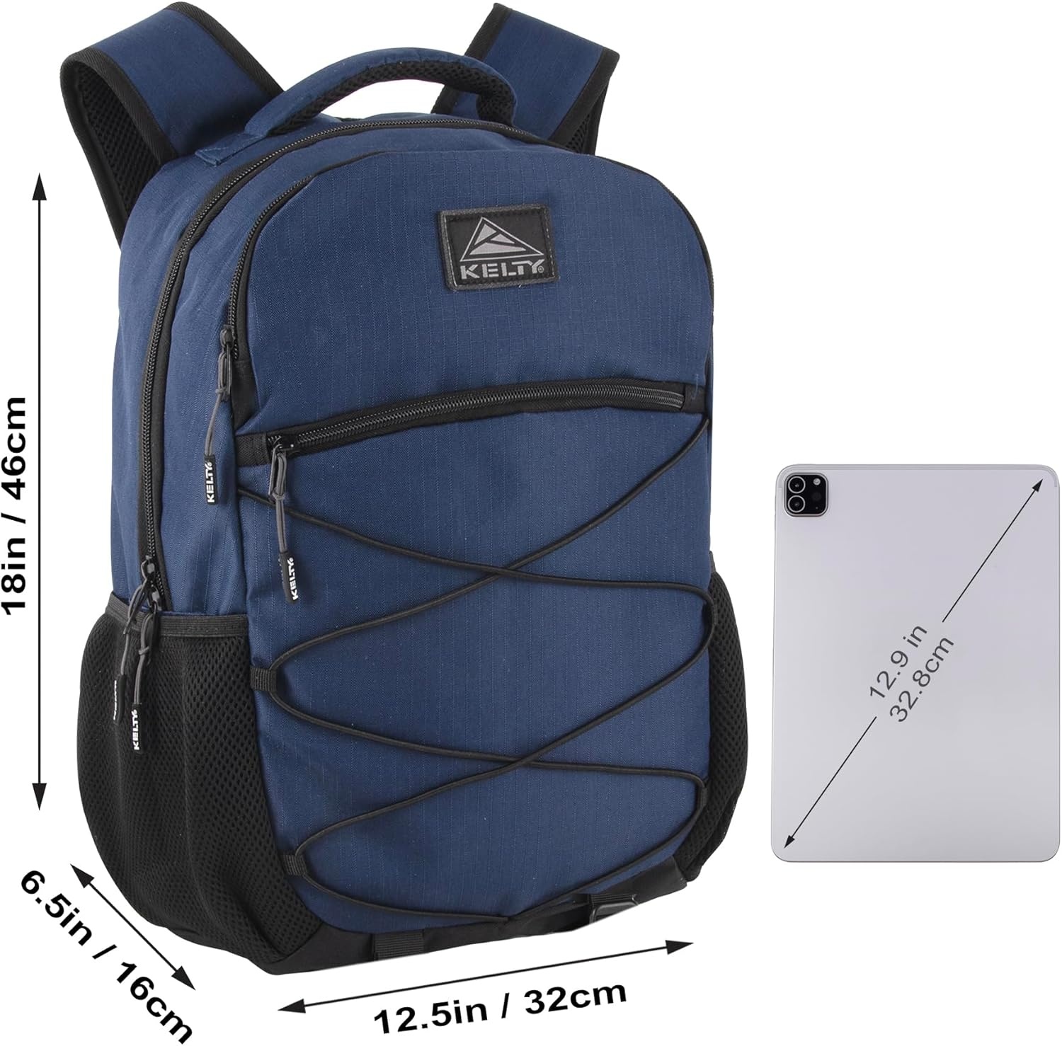 image:imageKelty Laptop Backpack Bag 25 L Hiking Backpack for Men Women Work 18 inch Travel Backpack Carry On Approved Navy