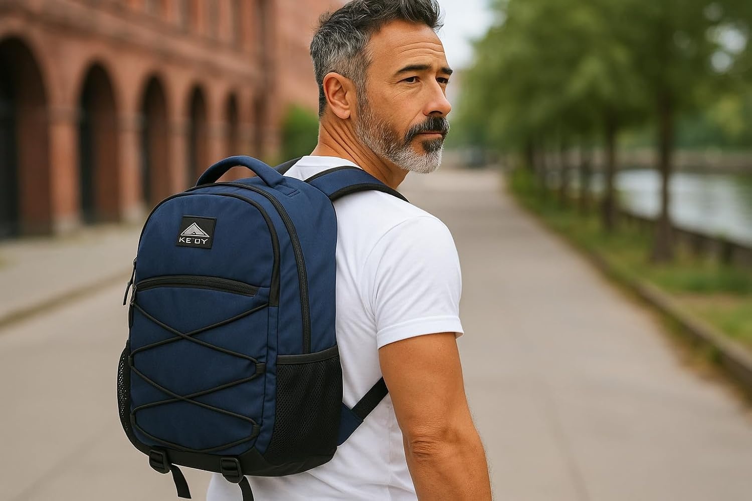 image:imageKelty Laptop Backpack Bag 25 L Hiking Backpack for Men Women Work 18 inch Travel Backpack Carry On Approved Navy