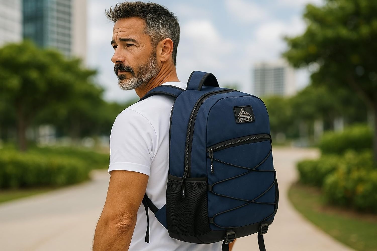 image:imageKelty Laptop Backpack Bag 25 L Hiking Backpack for Men Women Work 18 inch Travel Backpack Carry On Approved Navy