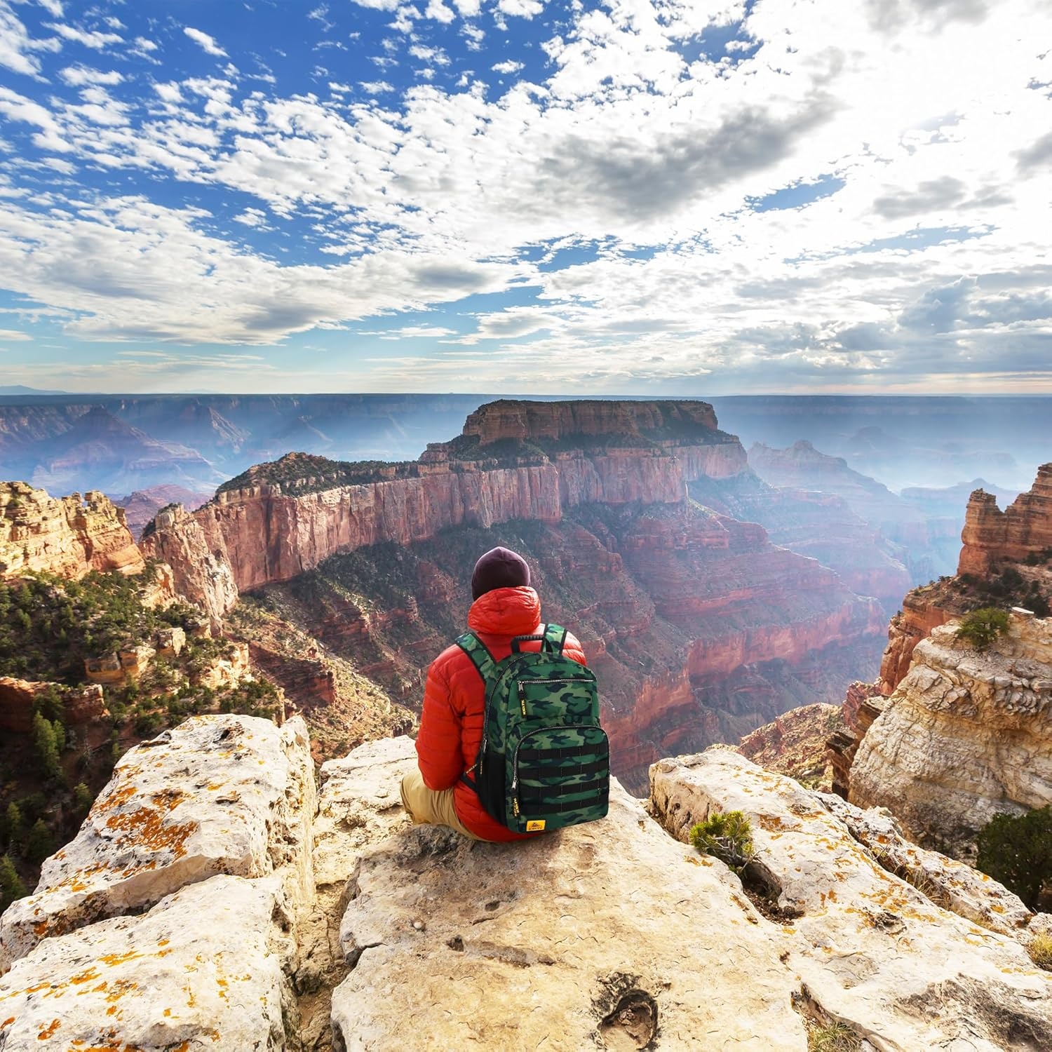 image:imageKelty Laptop Backpack Bag 28 L Hiking Backpack for Men Women Work 19 inch Multipocket Camo Travel Backpack
