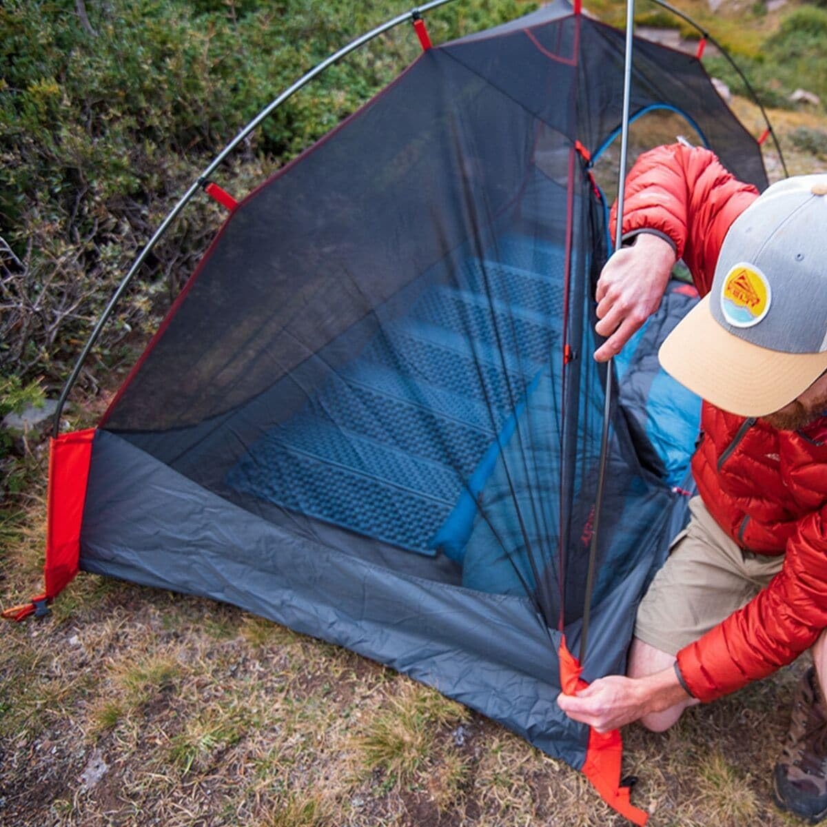 image:imageKelty Late Start 4P Lightweight Backpacking Tent with Quickcorners Aluminum Pole Frame Waterproof Polyester Fly 4 Person Capacity4 Person