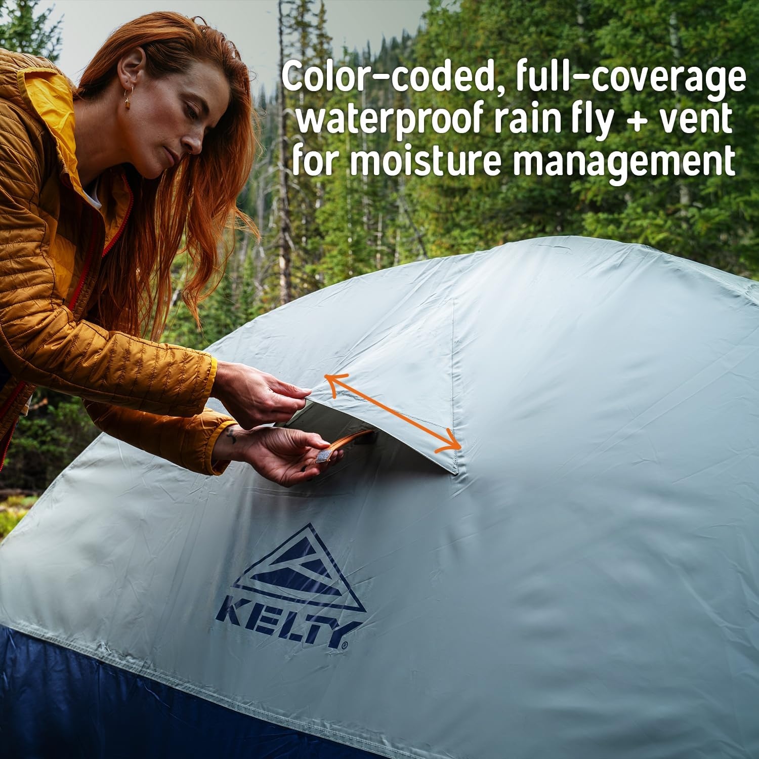 image:imageKelty Late Start Backpacking Tent Lightweight Two Man Camping Tent Shelter with Quickcorners Aluminum Poles Waterproof Poly Fly Updated for 20241 Person