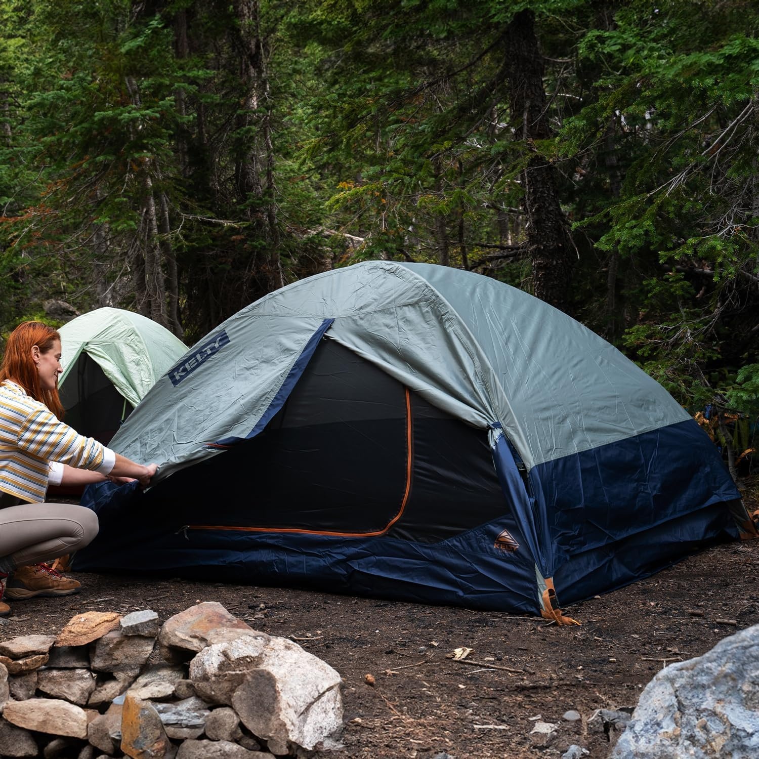 image:imageKelty Late Start Backpacking Tent Lightweight Two Man Camping Tent Shelter with Quickcorners Aluminum Poles Waterproof Poly Fly Updated for 20242 Person