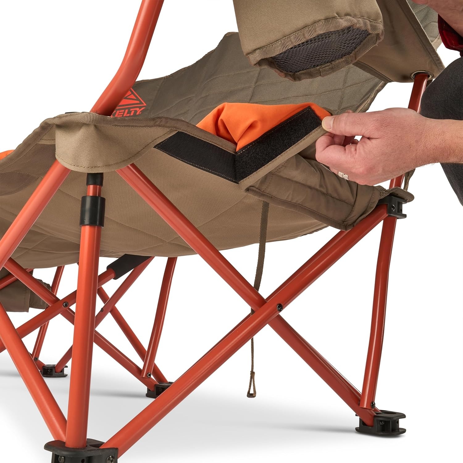 image:imageKelty Low Loveseat Nest Two Person Camping Chair with 2 Removable Blankets Lower to the Ground Slight Recline Insulated Beverage Holders Roll Tote Storage 2024 BelugaBeluga
