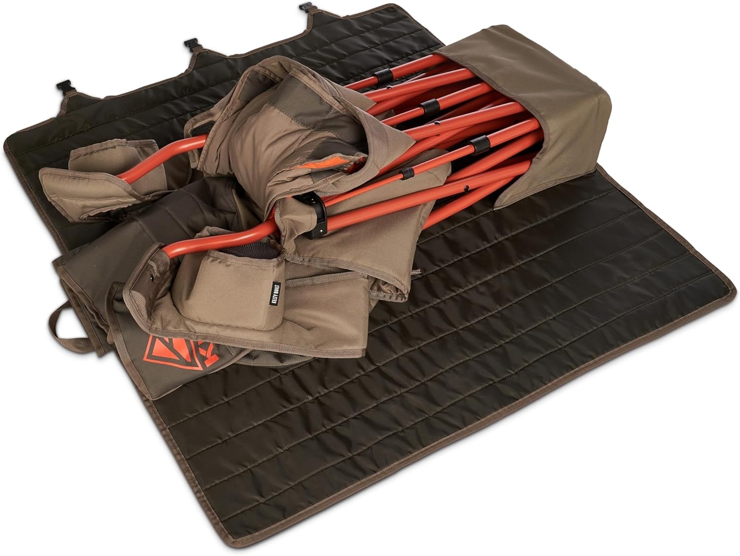 image:imageKelty Low Loveseat Nest Two Person Camping Chair with 2 Removable Blankets Lower to the Ground Slight Recline Insulated Beverage Holders Roll Tote Storage 2024 BelugaBeluga