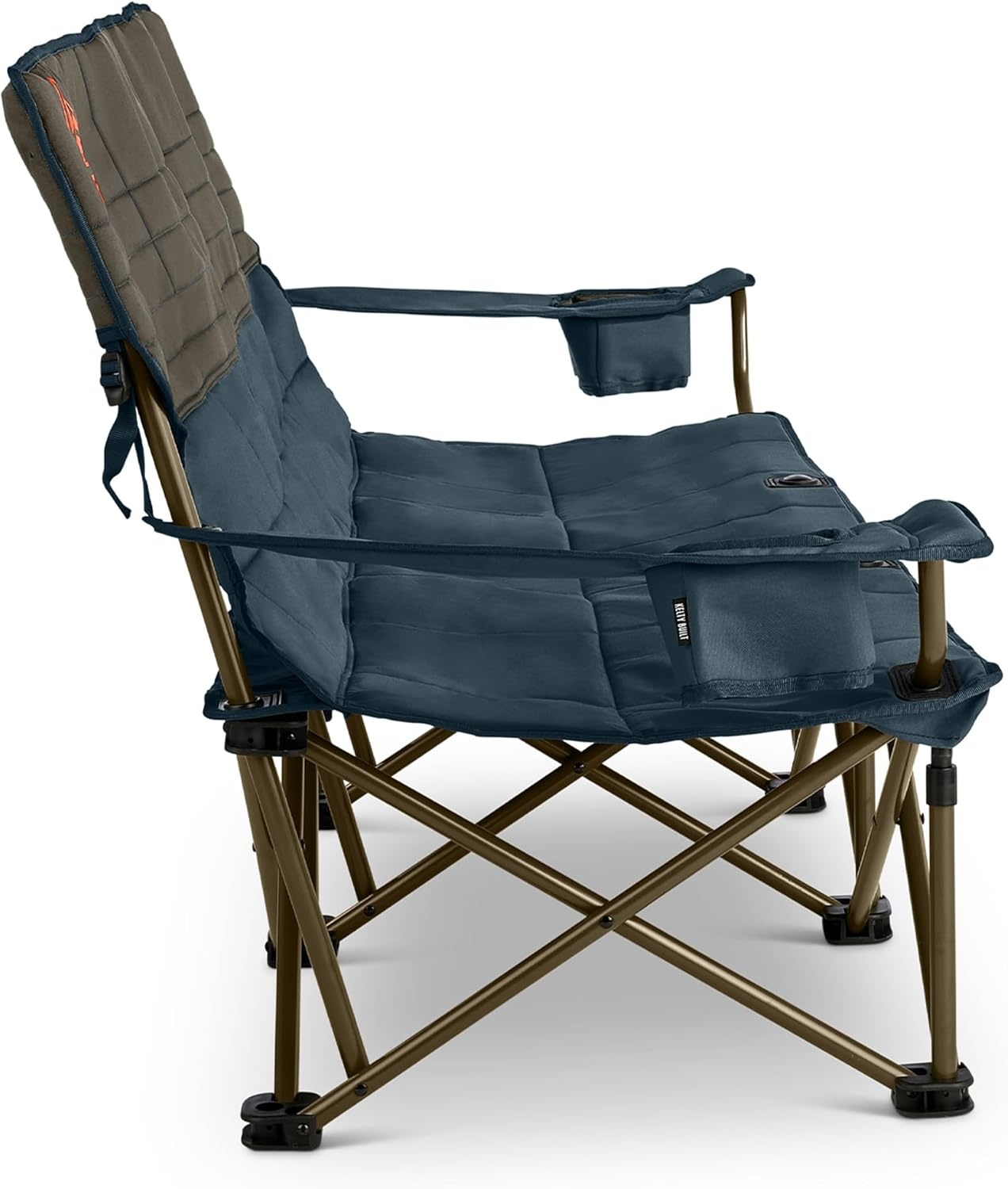 image:imageKelty Lowdown Couch 3 Person Capacity Camping Chair Extra Large and Sturdy Bench for Campsites Soccer Games and Backyard PartiesDark Shadow Midnight Navy