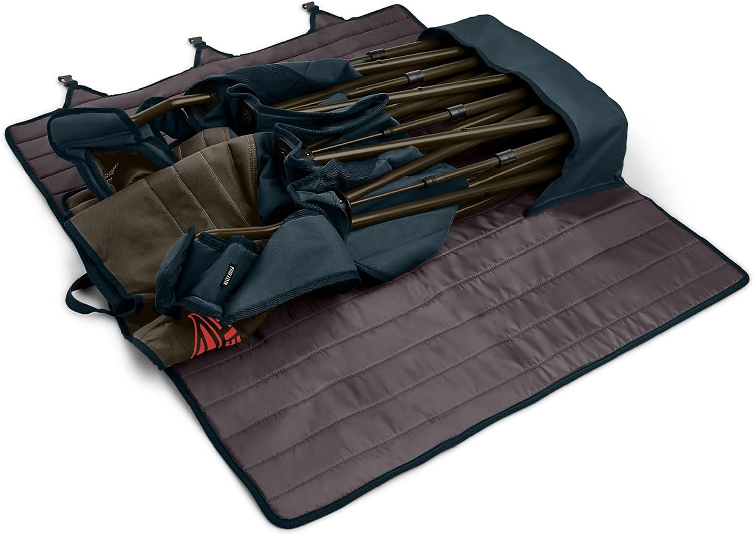 image:imageKelty Lowdown Couch 3 Person Capacity Camping Chair Extra Large and Sturdy Bench for Campsites Soccer Games and Backyard PartiesDark Shadow Midnight Navy