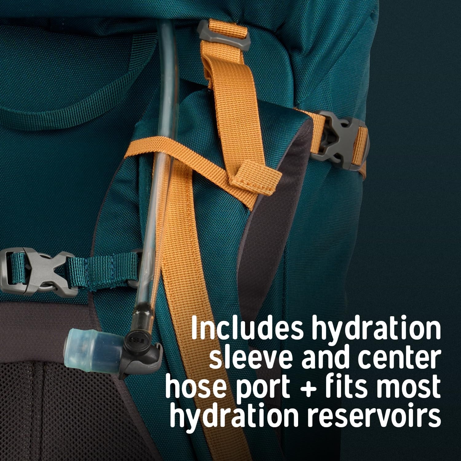 image:imageKelty Nena 60L Womens Lightweight Hiking Backpack Fully Adjustable Daypack for Travel amp Camping Deep Teal